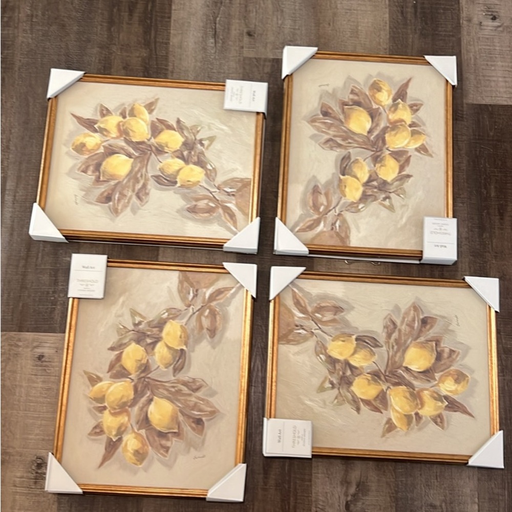 2pack!!! Threshold- Sudio McGee vintage style lemons framed Wall Art - Picture 8 of 8